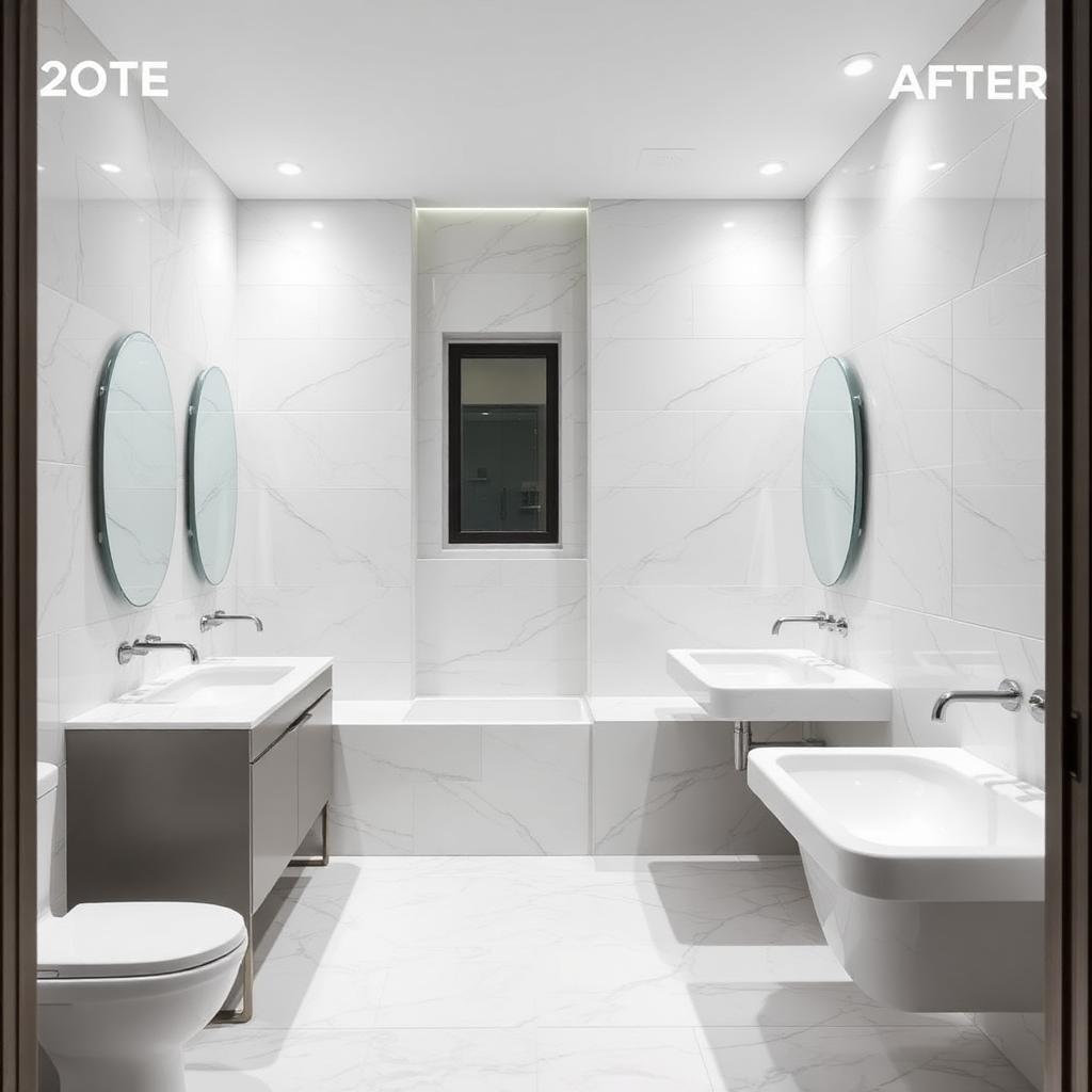 Full bathroom re-tile
